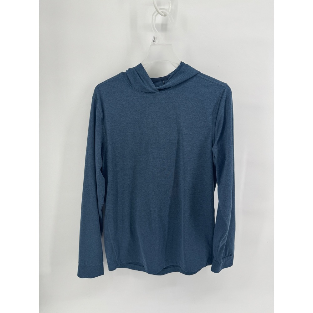 All In Motion Mens Blue Long Sleeve Active Hoodie Small Lightweight Performance